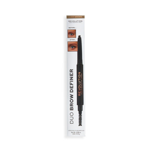 Revolution Duo Brow Definer Pencil Light Brown