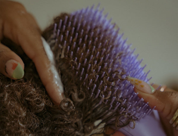 Naturally Curly hairbrush-Purple Passion